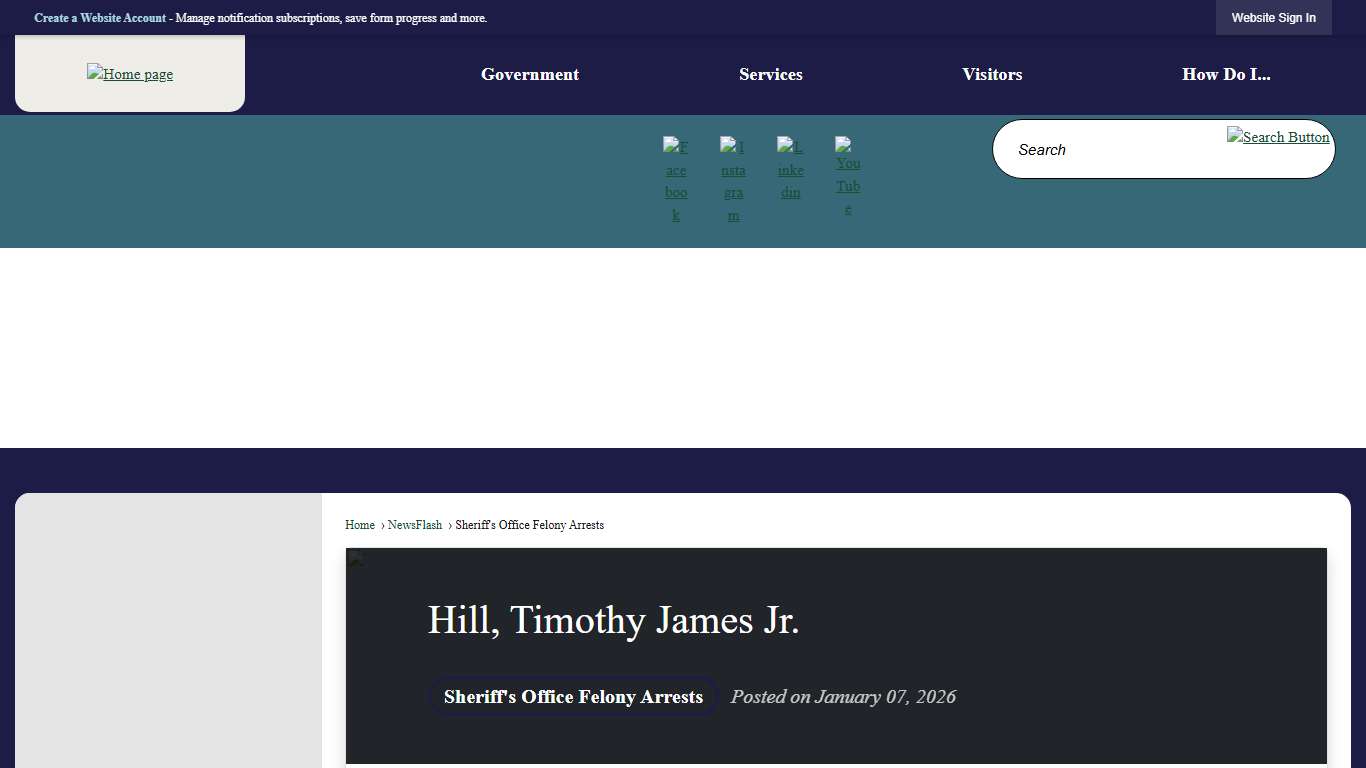Hill, Timothy James Jr. • Randolph County, NC